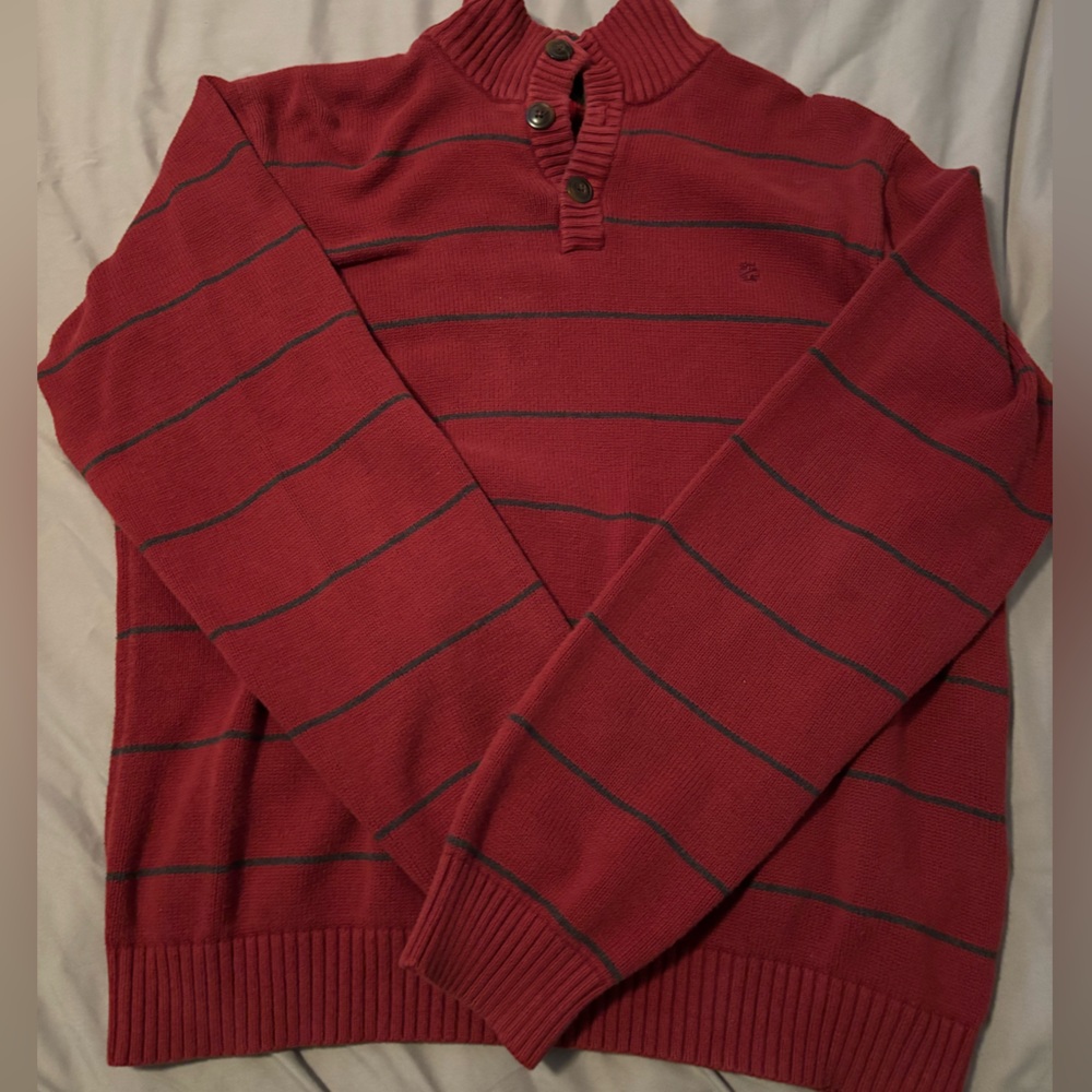 Red & Black Striped Sweater